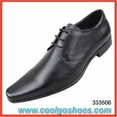 China elegant square toe leather dress shoes for men