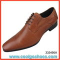 China factory fashion brown men dress shoes 