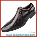 wholesale black leather men dress shoes in China 1