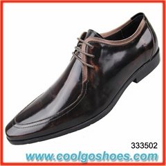 wholesale black leather men dress shoes in China