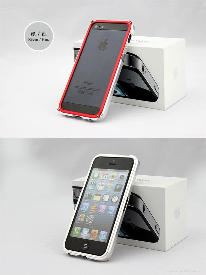 2012   new fashion  Aluminum alloy case  for  iphone 5 3