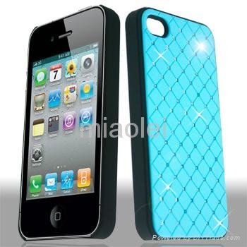 Bling plating Back Case for iphone 4, phone cover