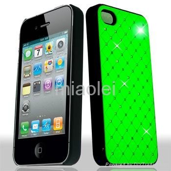 Bling plating Back Case for iphone 4, phone cover 4