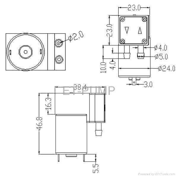 Micro Diaphragm pump for Coffee Maker/ Automotive water pump 3