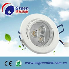 indoor 3w led ceiling lights