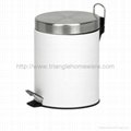 20 Litre Stainless Steel Flat Top Step Trash Can 3