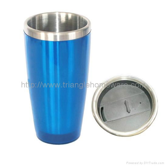 Stainless steel travel mug with lid 2