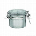 4" Canister with Airtight Lid and Clamp 1