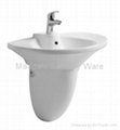 Wall Hung Sink With Pedestal