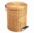 Rattan Pedal Bin 1