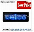 Cheap price7X29 pixels Led scrolling message badge 1