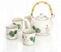 Bamboo Handle Traditional Tea Set 2