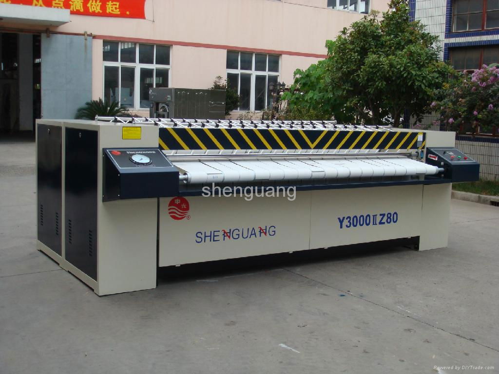 Shenguang YZ Series Steam Heated Ironer hotel linen laundry equipment 3