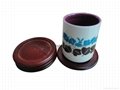 Wooden coasters with non-toxic oil, various sizes and shapes are available 3