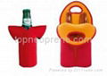 insulated custom neorpene wine bottle tote bag 3