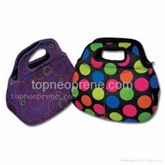 neoprene picnic lunch tote bag