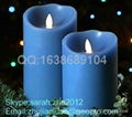 LED Candles Round Pillar Real Wax