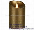 LED Candles Round Pillar Real Wax Candles 5/7/9 Inch 1