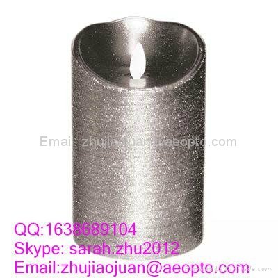 LED Candles Round Pillar Real Wax Candles 5/7/9 Inch 2