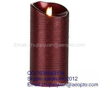 LED Candles Round Pillar Real Wax Candles 5/7/9 Inch 4