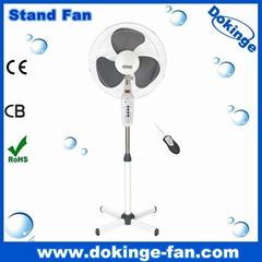 New PP body 16" stand fan with remote control