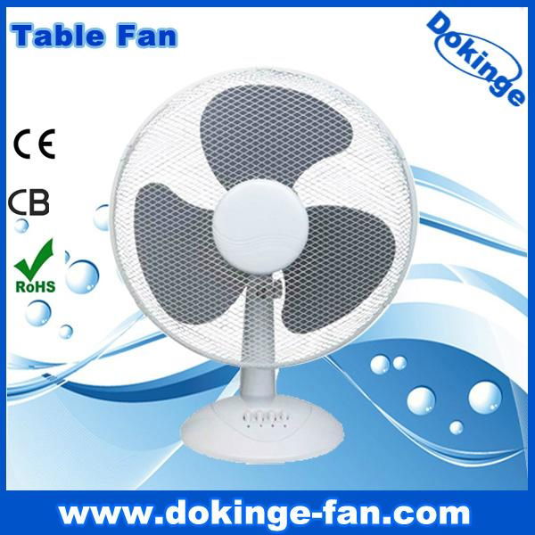 100% copper wire 16" table fan with 3 PP blade