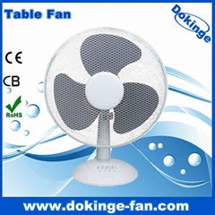 100% copper wire 16" table fan with 3 PP blade