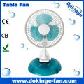 100% copper wire 6 inch mini table clip fan with 2 in 1 1