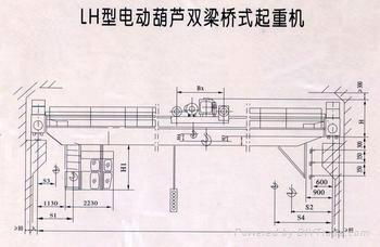 LH型16吨简易双梁行车