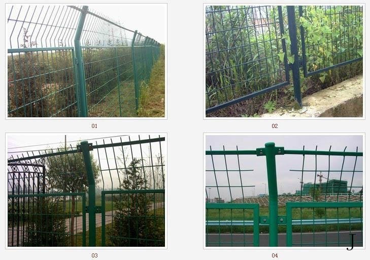 Galvanized and PVC coated welded wire fence