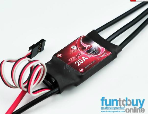 Trigeek 20A BlackSeries Brushless Speed Controller  2