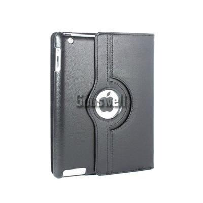For ipad leather case with 360 degree rotating 3