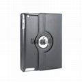 For ipad leather case with 360 degree rotating 3