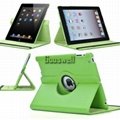 For ipad leather case with 360 degree rotating 5