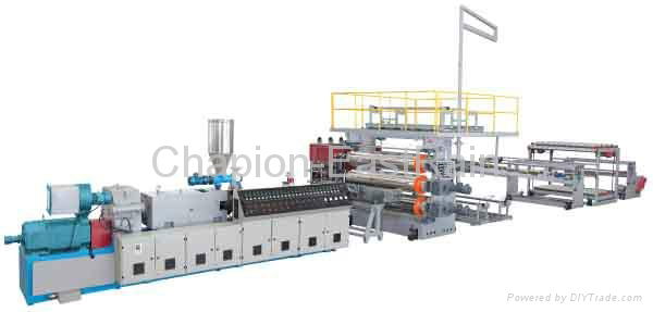 PVC, PE, PP waterproof sheet production line 