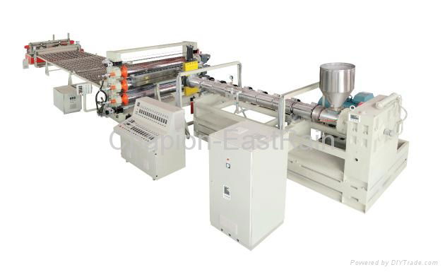 PP, PE, ABS, PVC thick plates extrusion line 