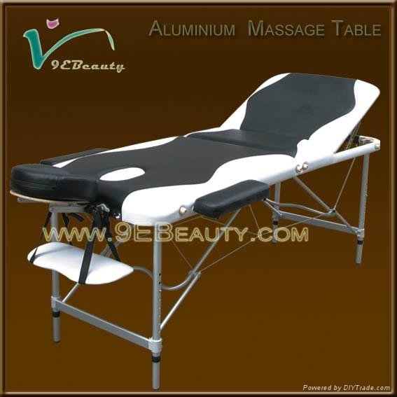 portable 3-section aluminum massage table