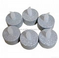 Silver Glitter Plastic LED Tea Lights 1