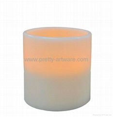 Bright Pillar Wax LED Candle