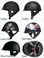 Leather Motorcycle Scooter Half Helmet TN-8617 Top Sale