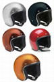 Leather Motorcycle Scooter Half Helmet TN-8617 Top Sale 4