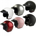 Leather Motorcycle Scooter Half Helmet TN-8617 Top Sale 5