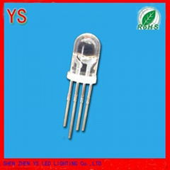 100% guarantee 5mm rgb led roun shape common anode 