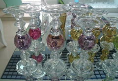 high candle holders,glass candle holders