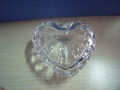 Glass heart jewel case,home decorates