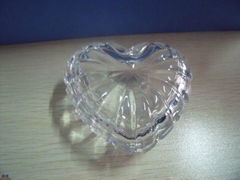 Glass heart jewel case,home decorates