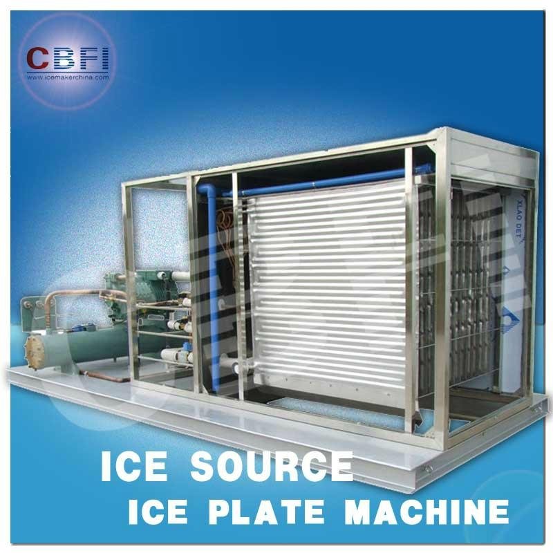 Large ice plate making machine for keeping fresh