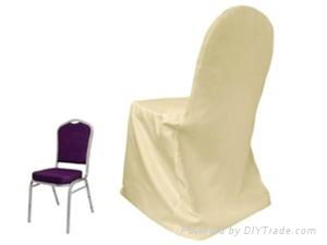 satin material and 100% polyester chair cover for restaurant  3