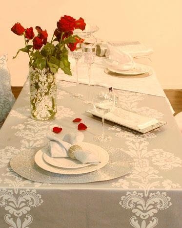 jacquard table cloth for wedding and party 