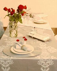 jacquard table cloth for wedding and